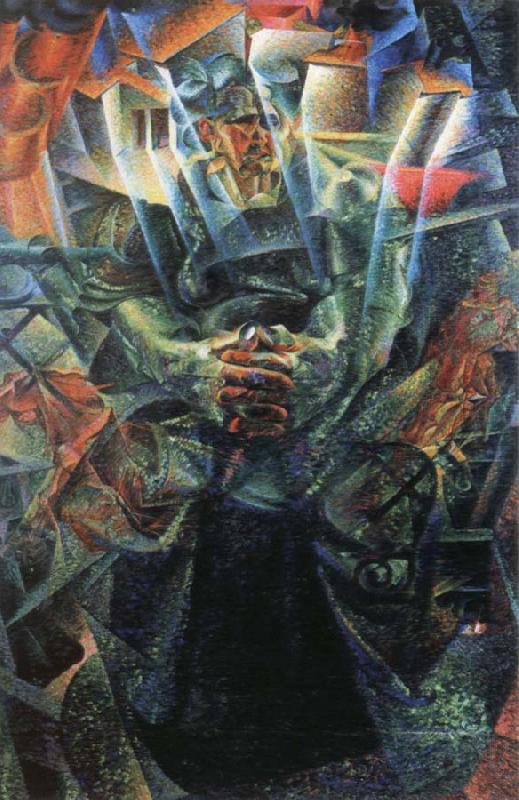 materia, Umberto Boccioni